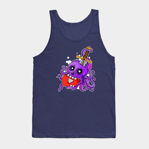 Skull Octopus Tank Top by DMD Art Studio